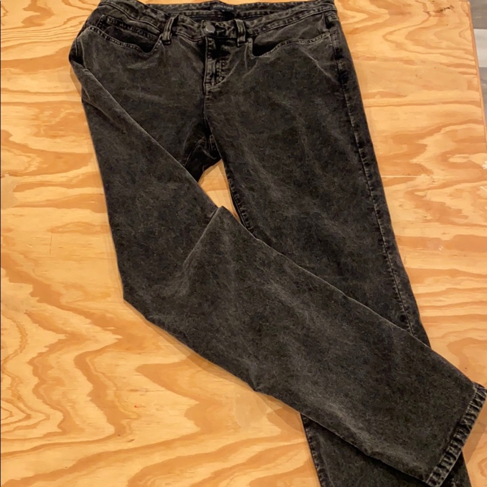 Eileen Fisher dark charcoal velvet jeans